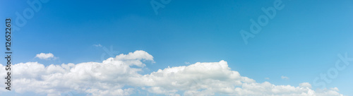 Panorama blue sky background
