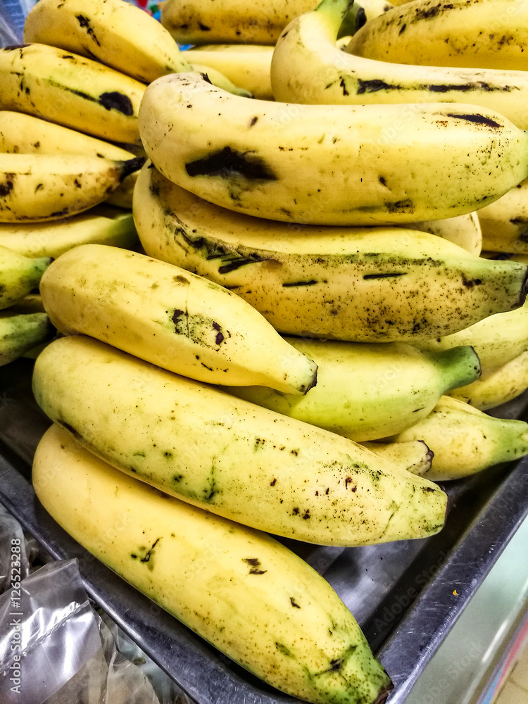 The group of bananas at the fruit shop. The group of bananas at the fruit shop.