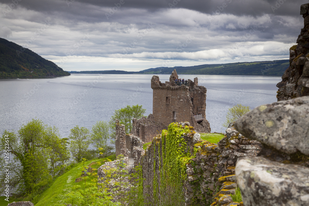Fototapeta premium Ruiny zamku Urquart, Loch Ness w Szkocji