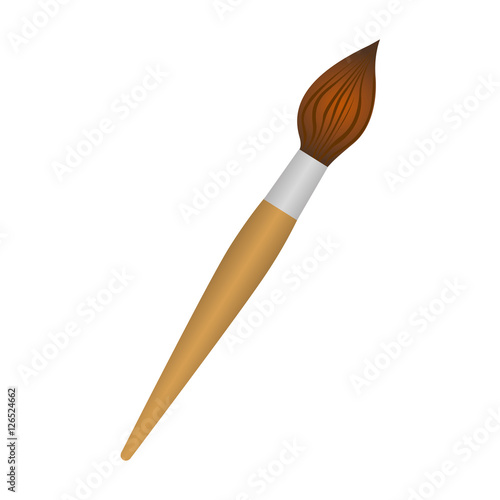 paint brush icon imagev ector illustration design