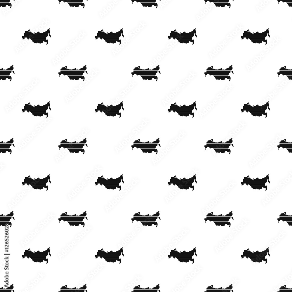 Fototapeta premium Russia map pattern. Simple illustration of Russia map vector pattern for web