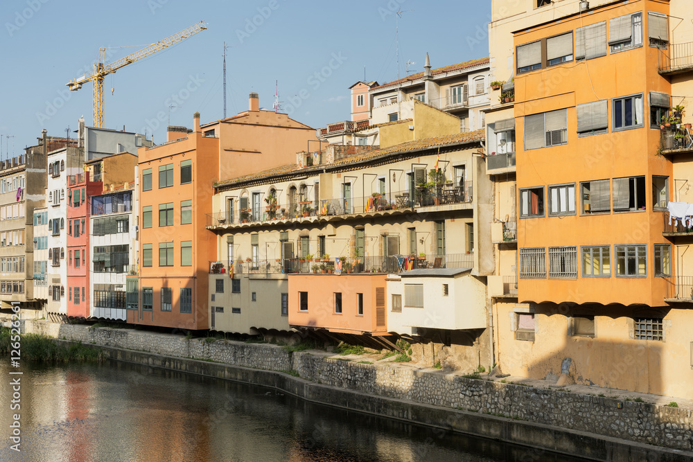 Girona (Catalunya, Spain) houses along the river