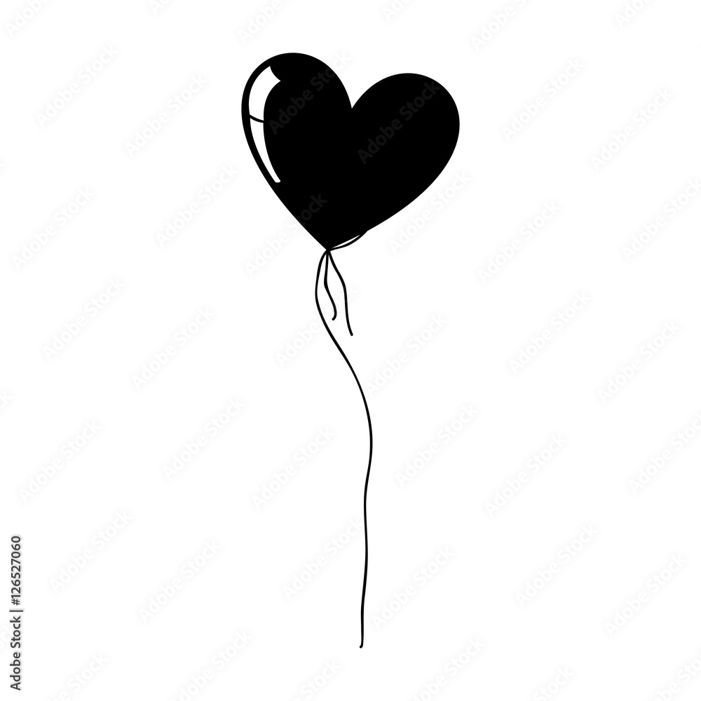 heart cartoon balloon icon imagevector illustration design heart cartoon balloon icon imagevector illustration design