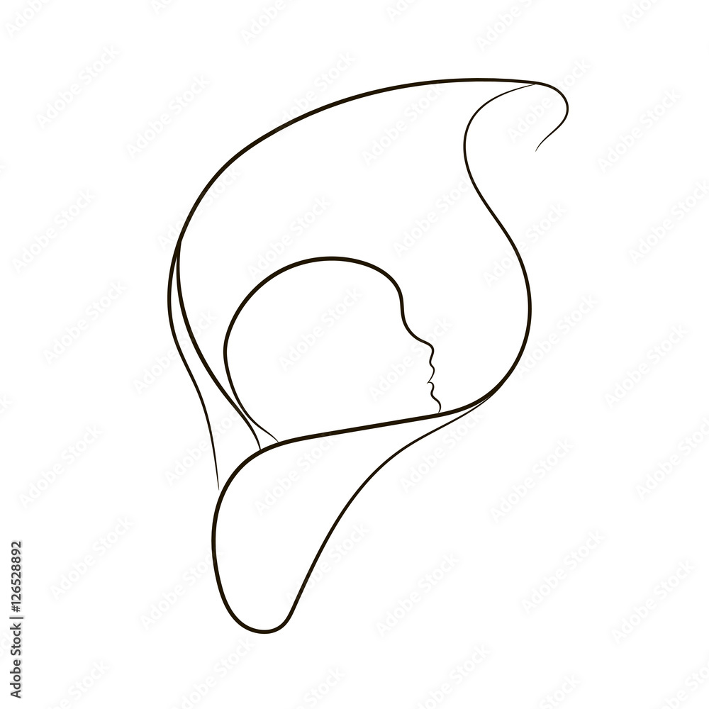 Obraz premium Symbol of natural Childbirth