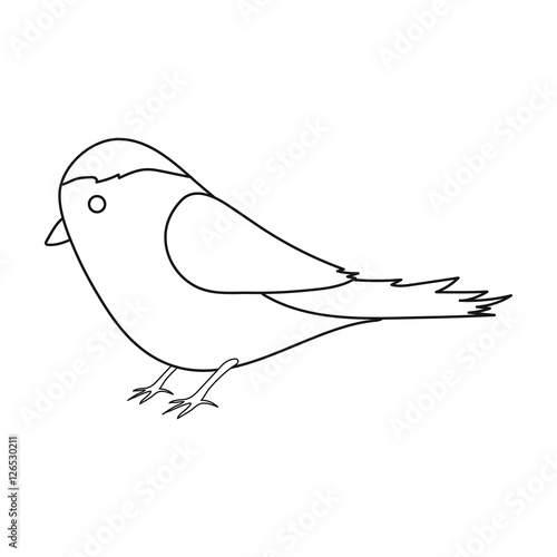 Parus icon in outline style isolated on white background. Park symbol stock vector illustration.