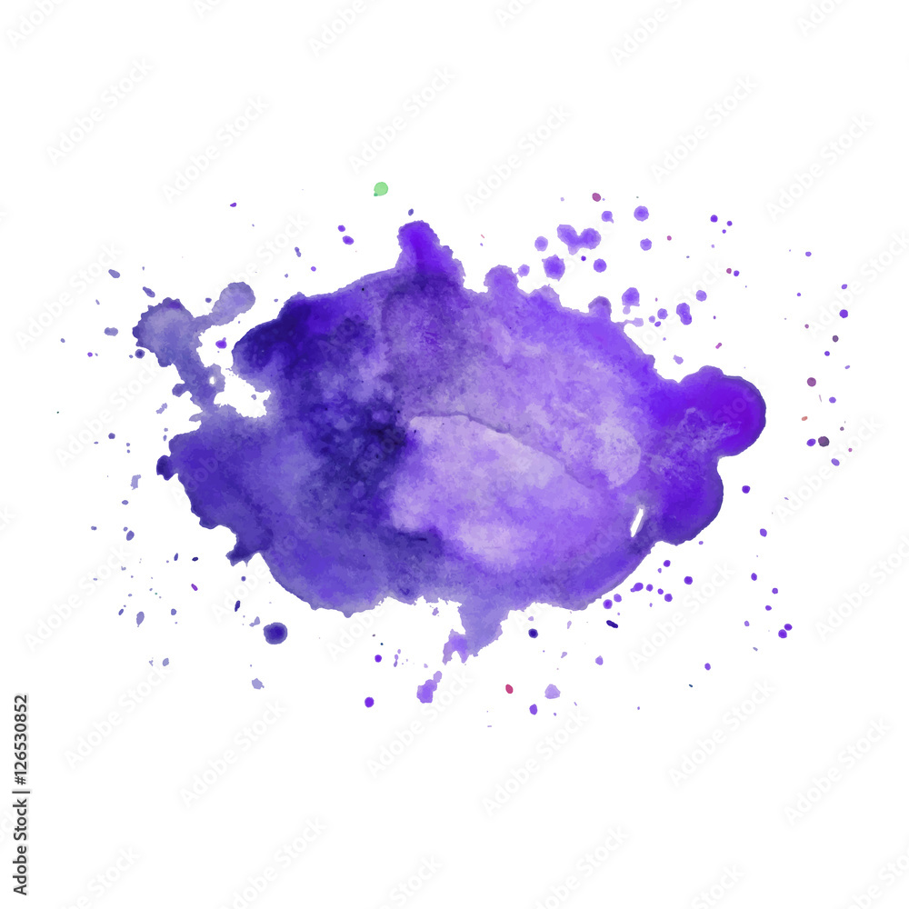 Fototapeta premium Abstract vector watercolor background.