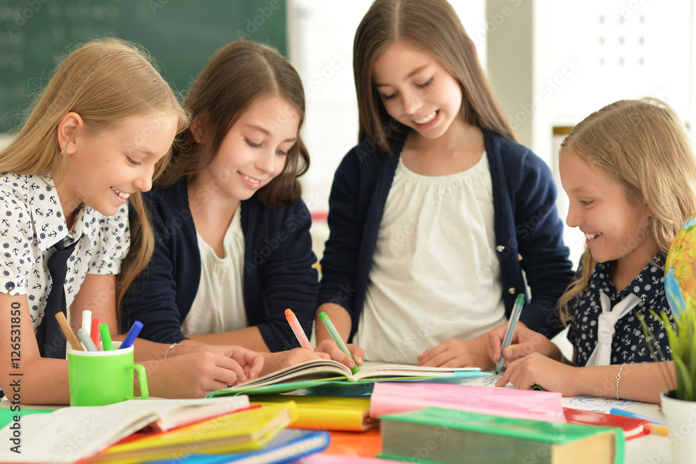 children at school in lessons children at school in lessons