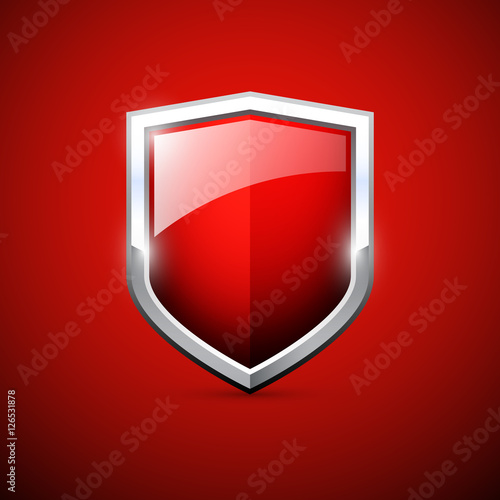 Vector red shield