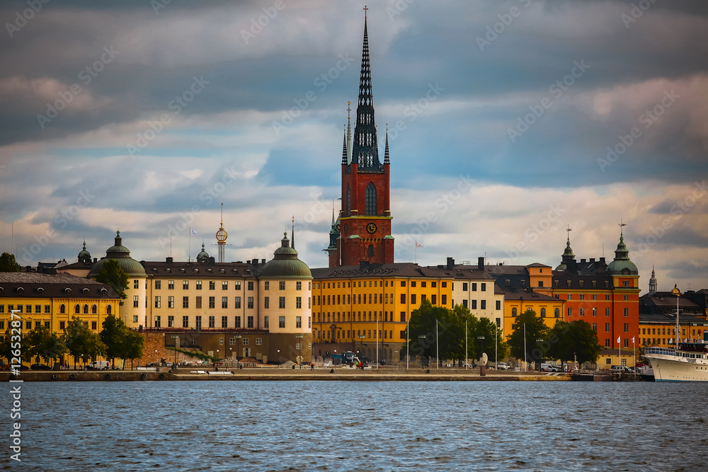 Obraz premium Old town Gamla Stan in Stockholm city, Sweden