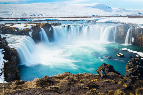 Fototapeta Naklejka Na Ścianę i Meble -  Goddafoss,the one of the most spectacular waterfalls in Iceland.