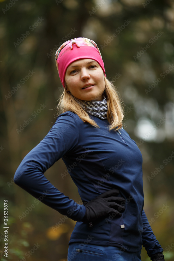 Portrait of beautiful athletic woman Portrait of beautiful athletic woman