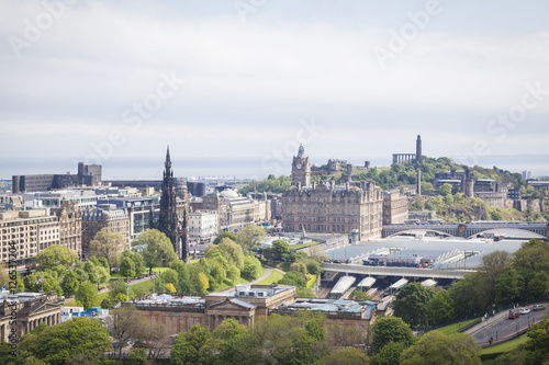 Übersicht von Edinburgh vom Edinburgh Castle, Schottland