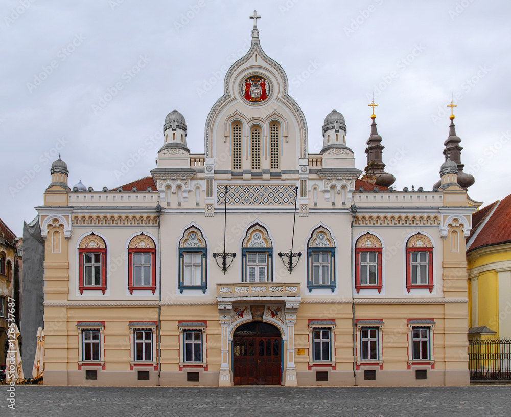 Obraz premium Orthodox bishop's residence and serbian Vicariate in Timisoara