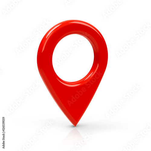 Red map pointer #2 photo