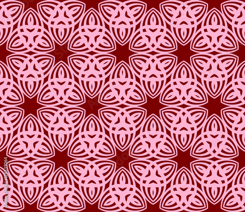 Seamless floral pattern. Vector illustration. for design invitation, background, wallpaper. rose on red