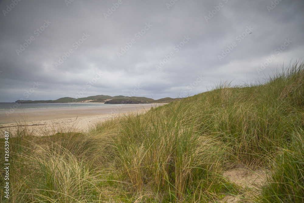Strand in der Nähe von Durness, Lairg, Schottland Strand in der Nähe von Durness, Lairg, Schottland
