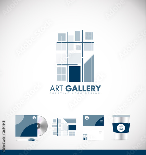 Art gallery abstract logo icon design