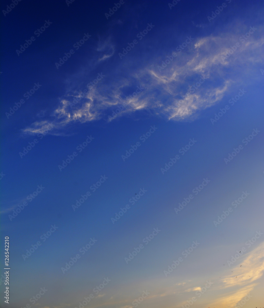blue sky with cloud