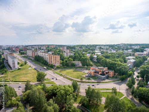 top view on the panorama of city - Kirovo-Chepetsk Russia © qwasder1987