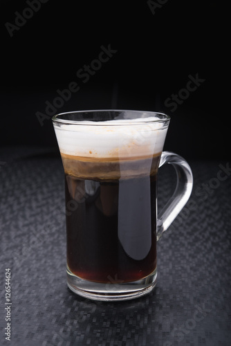 glass of cappuccino