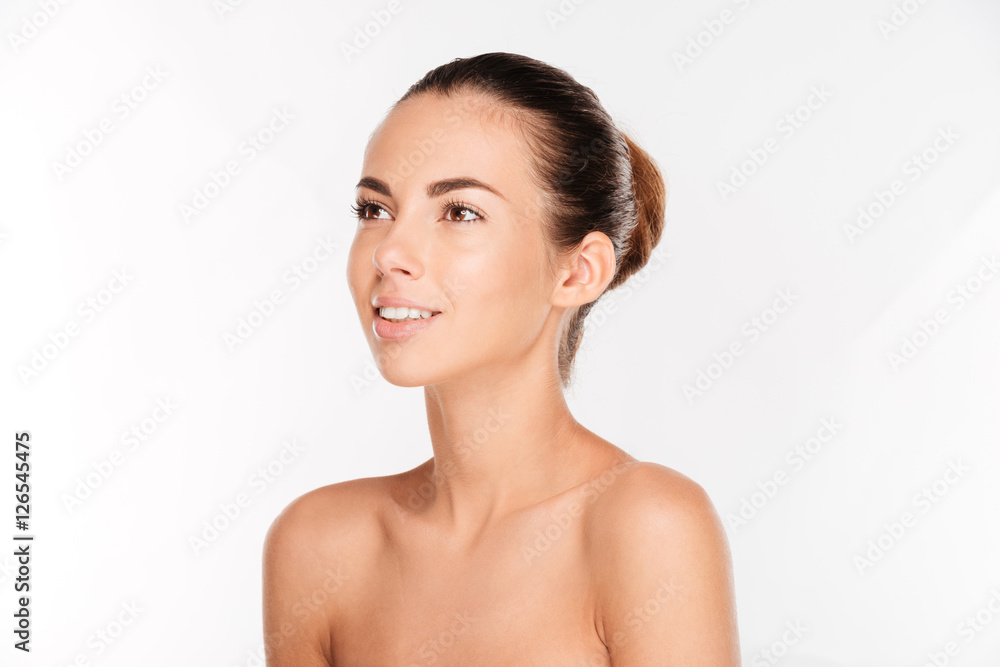 Beauty portrait of a ypung woman with fresh skin looking Beauty portrait of a ypung woman with fresh skin looking