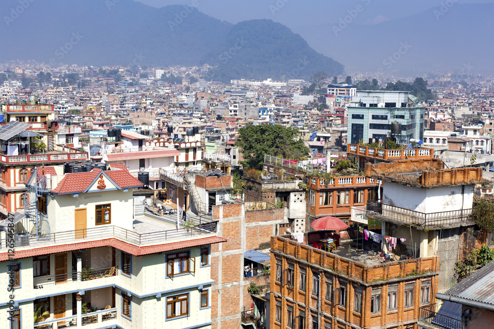 General view of  Kathmandu from an elevated position