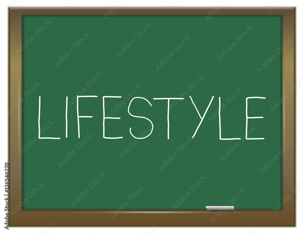 Lifestyle word concept. Lifestyle word concept.