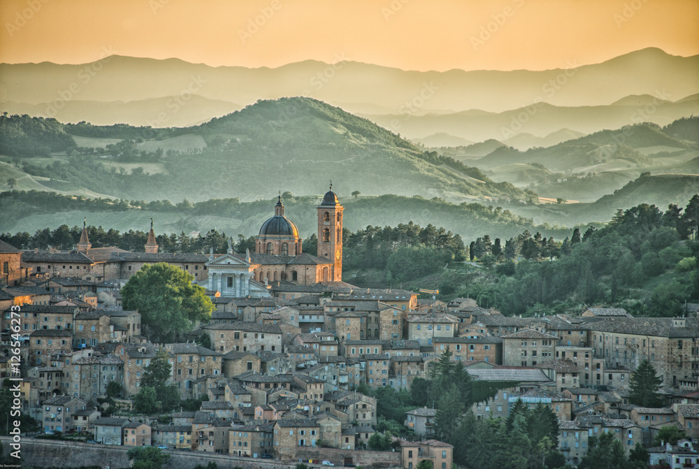 Urbino in Marken Italy