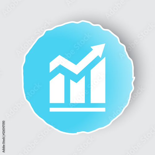 Blue app button with Trend icon on white.