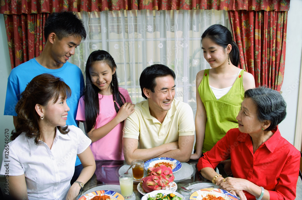 Three generation family at home Three generation family at home