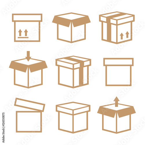 Carton box pack set packing boxes
