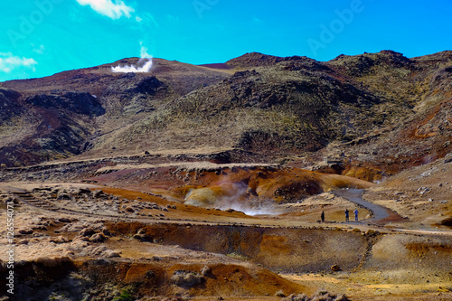 Seltun is a part of Krysuvik geothermal area in Reykjanes peninsula, Iceland