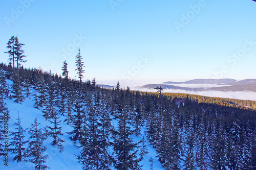 Winter mountain landscape photo