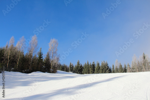 Slope on the skiing resort © destillat