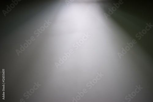 Quadro su tela Top black and white ray of light bokeh background