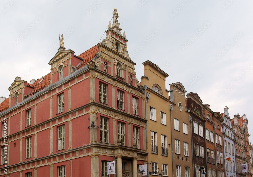 old buildings in center of Gdansk
