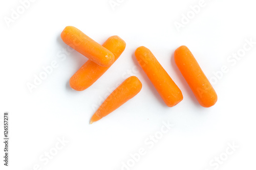 Mini Carrots. Close-up photo photo