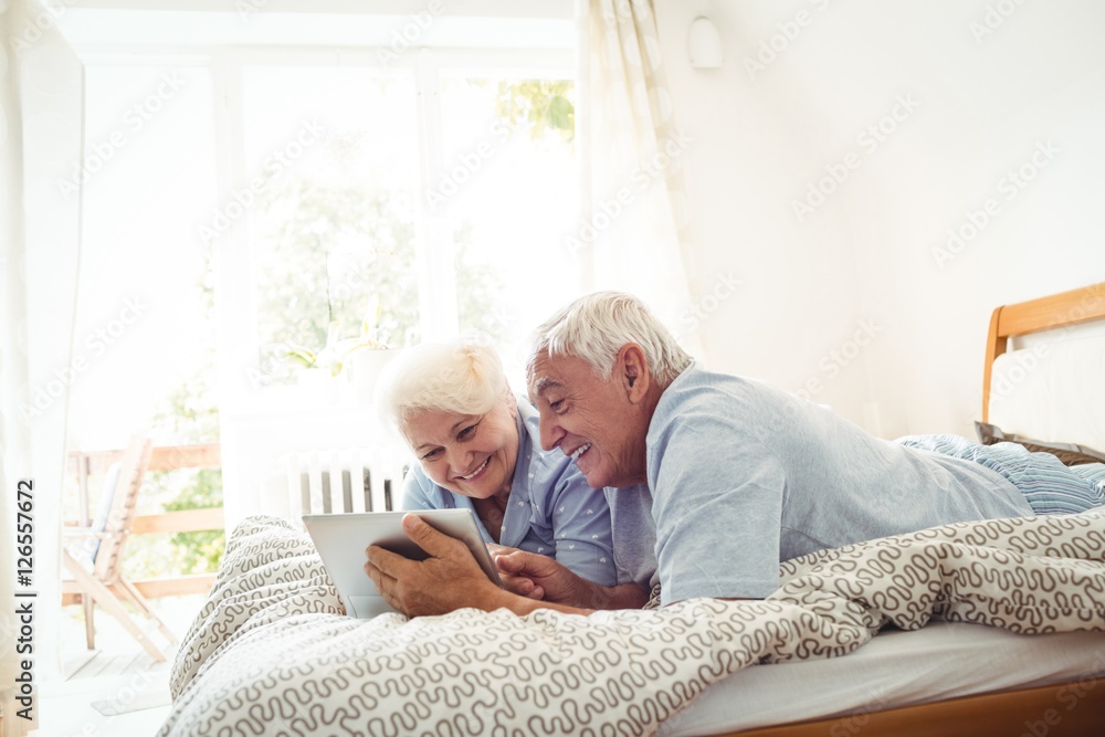 Senior couple using digital tablet Senior couple using digital tablet