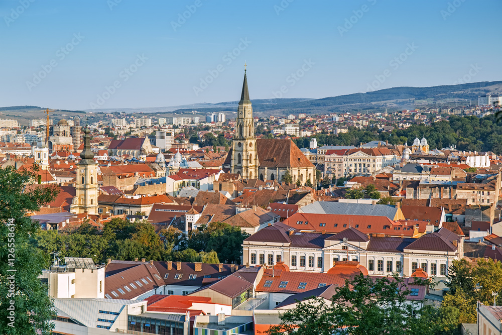 Panorama of Cluj-Napoca, Transylvania, Romania