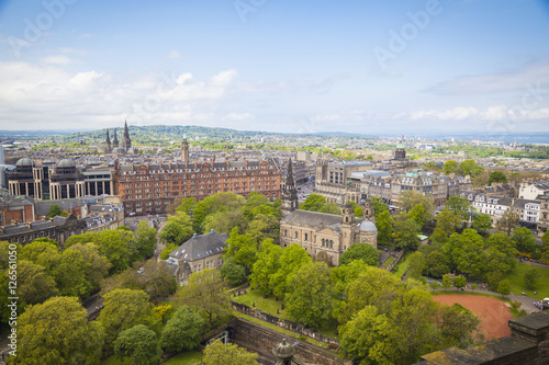 Übersicht von Edinburgh vom Edinburgh Castle, Schottland