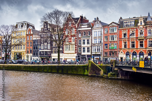 Cityscape of Amsterdam, Netherlands