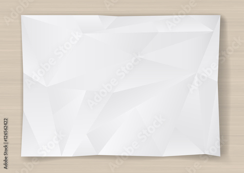 Crumpled sheet of paper