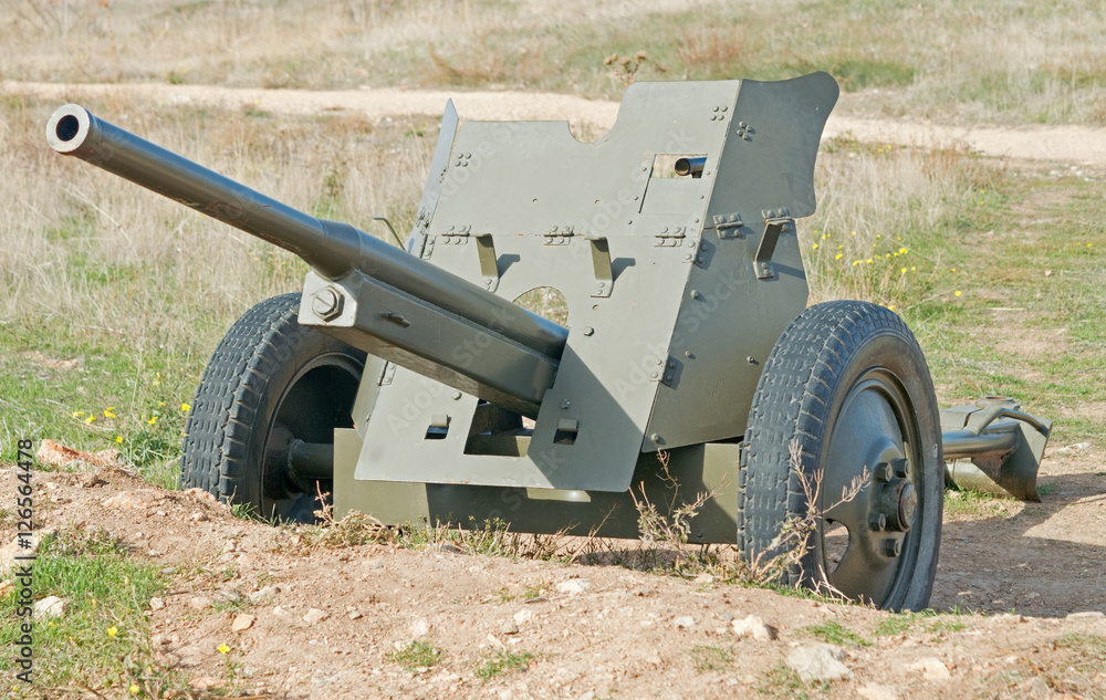 Old Russian gun cannon