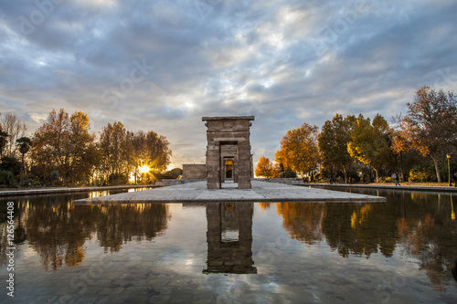 The Temple of Debod sunset