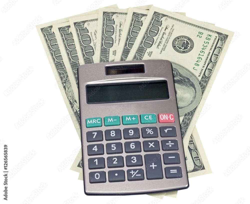Calculator and money Calculator and money