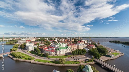 the old town of Vyborg, view from the tower Olaf