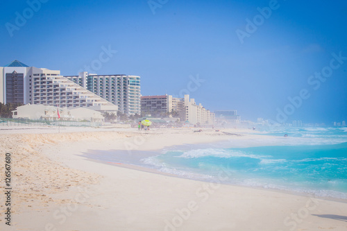 Cancun beach panorama, Mexico. Zona hotelera © Irina
