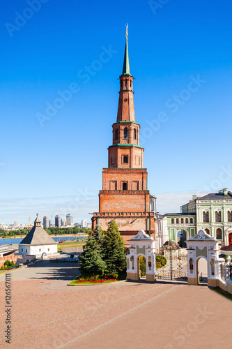 Suyumbike Tower also called the Khans Mosque of the Kazan Kremli