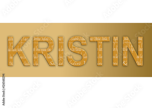 Vorname Kristin, Grafik  photo