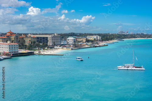 Nassau, Bahamas beach and port